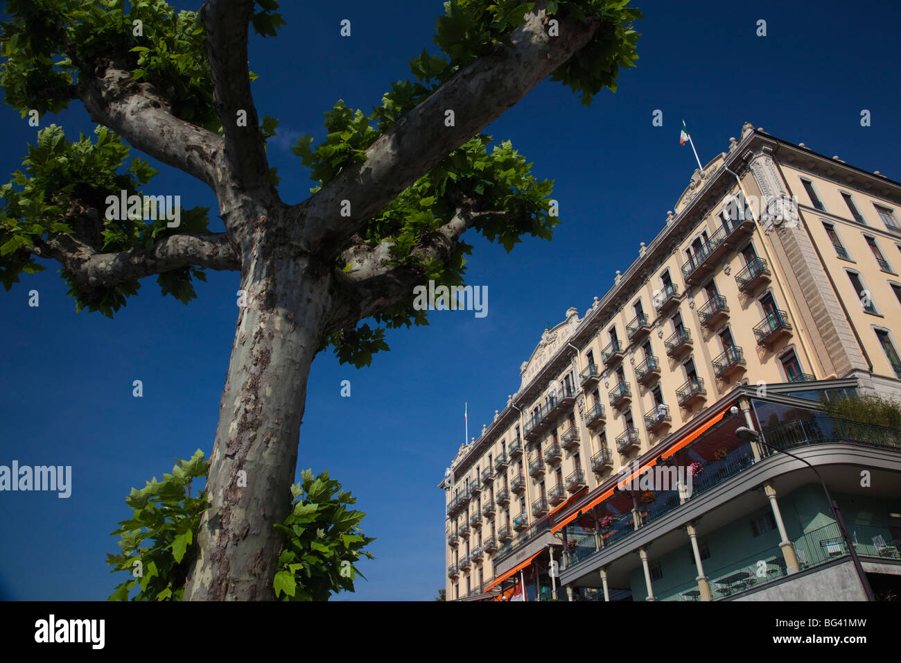 L'Italia, Lombardia, regione dei laghi, Lago di Como, Tremezzo, Grand Hotel Tremezzo Foto Stock