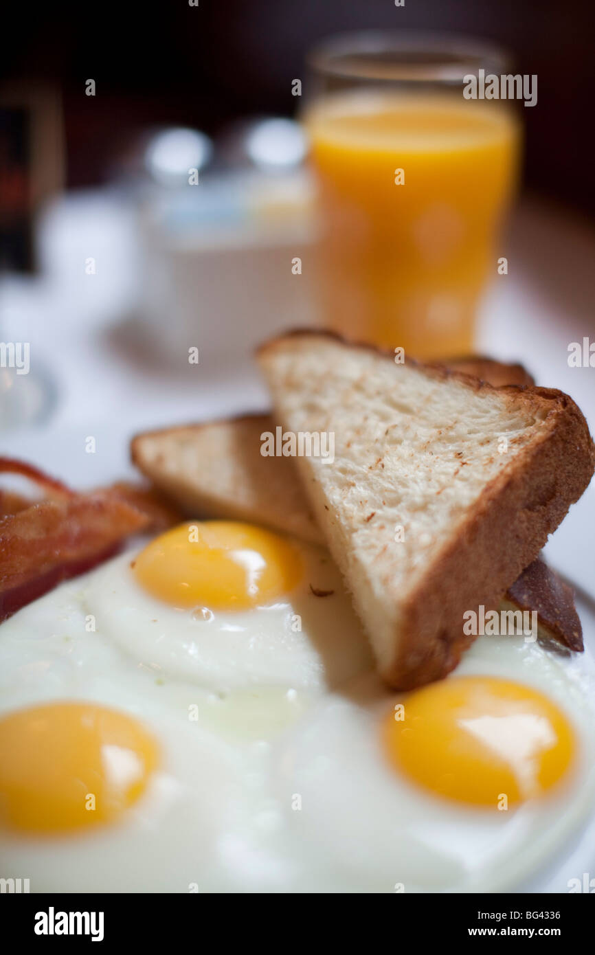 La prima colazione, Manhattan, New York City, Stati Uniti d'America Foto Stock