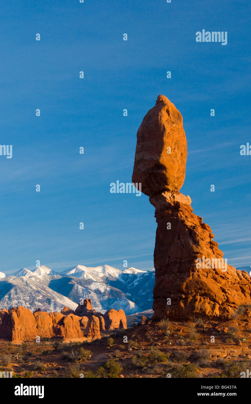 Stati Uniti d'America, Utah, Arches National Park, equilibrato Rock Foto Stock