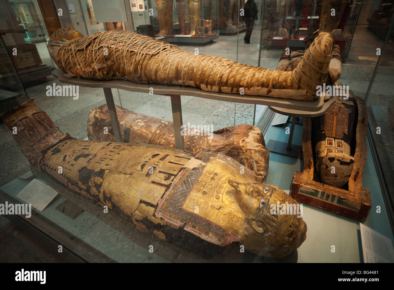 Inghilterra, Londra, British Museum, mummie egizie Foto Stock