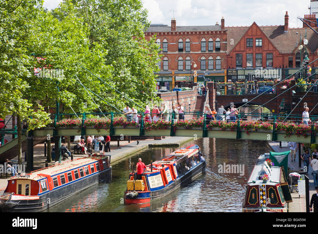 Inghilterra, Birmingham, Worcester e Birmingham Canal Foto Stock