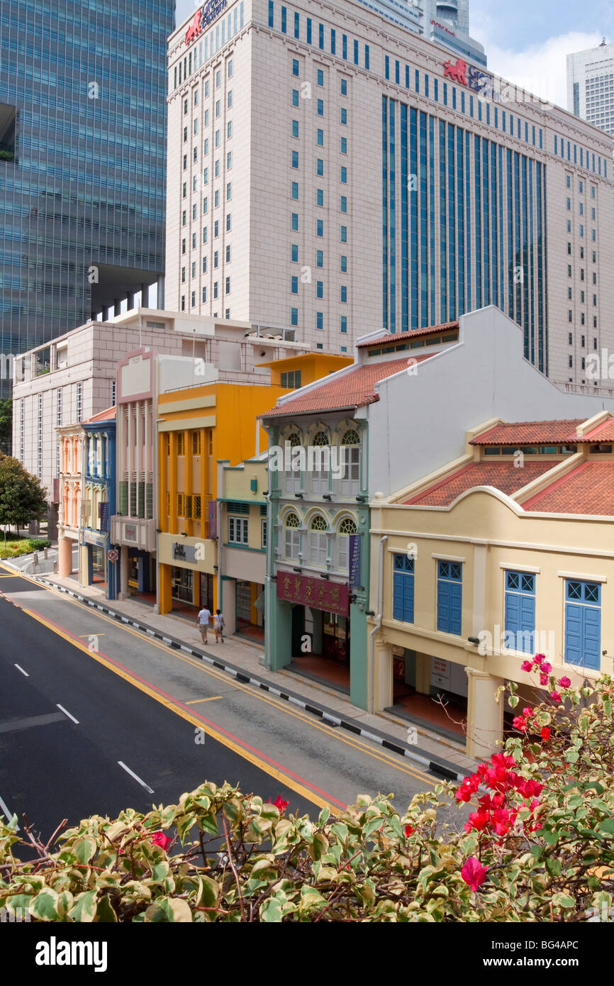 South Bridge Road, Chinatown, Singapore, Asia Foto Stock
