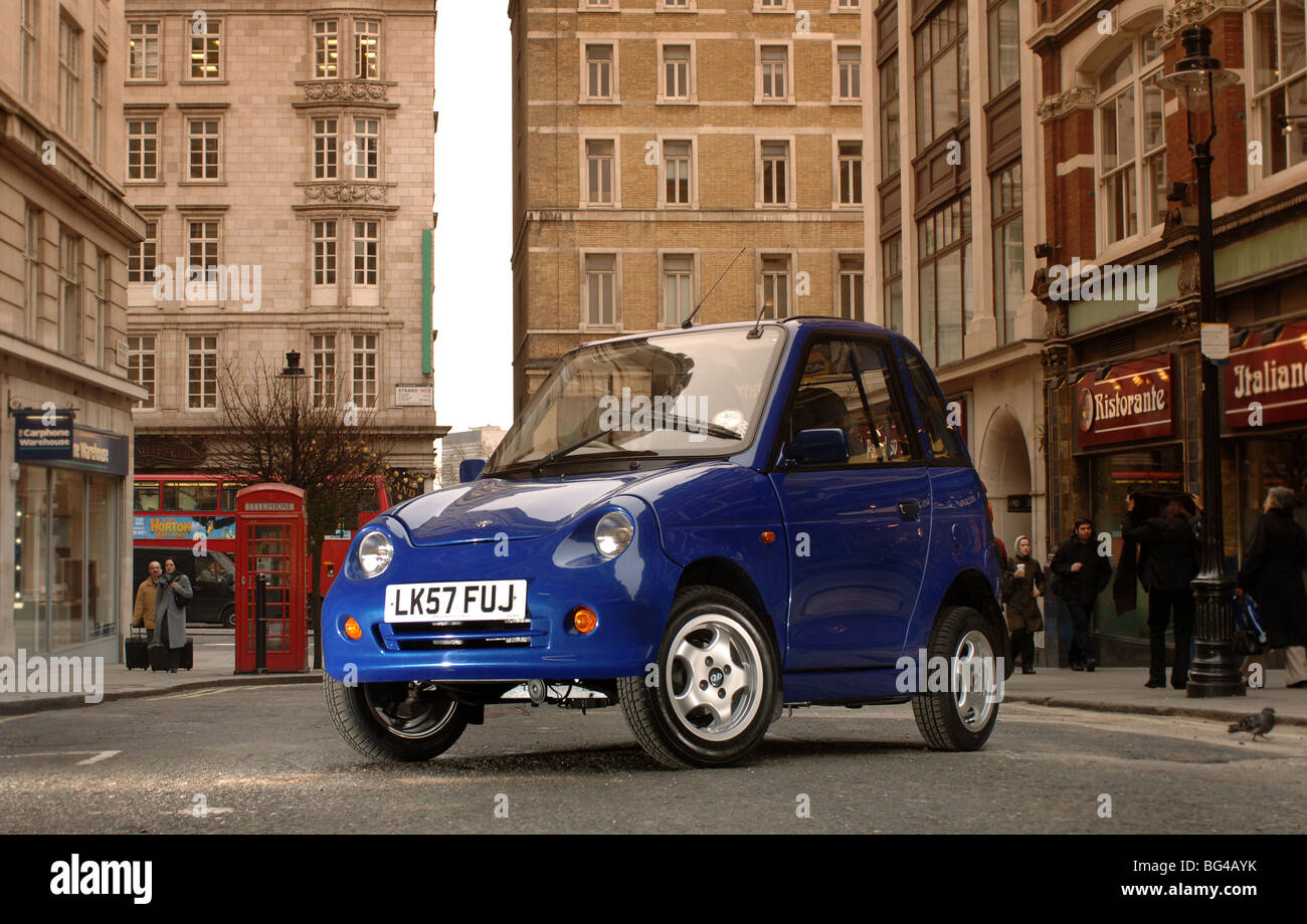 G-Wiz auto elettriche eco-friendly auto ricaricabile congestion charge esenti Foto Stock