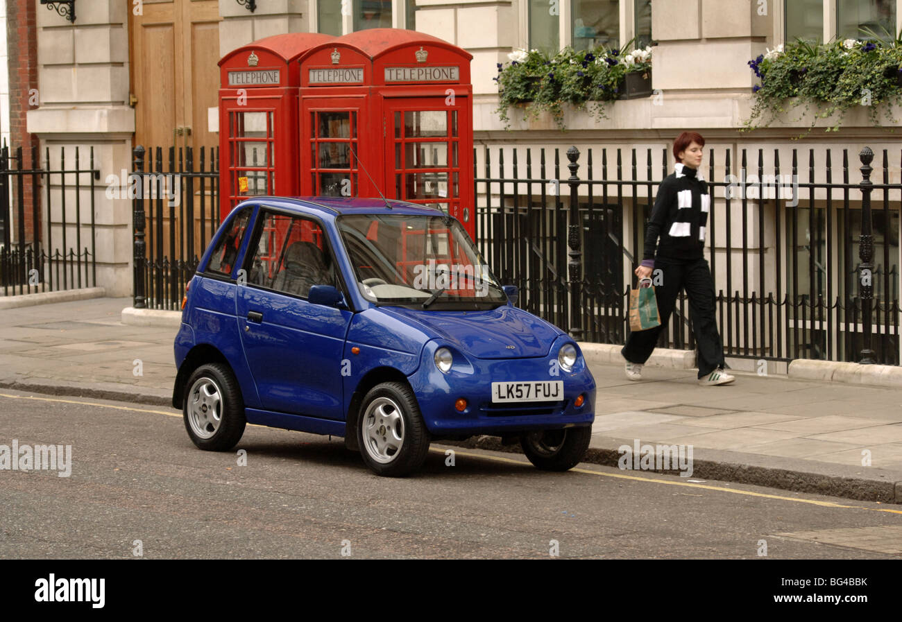 G-Wiz auto elettriche eco-friendly auto ricaricabile congestion charge esenti Foto Stock