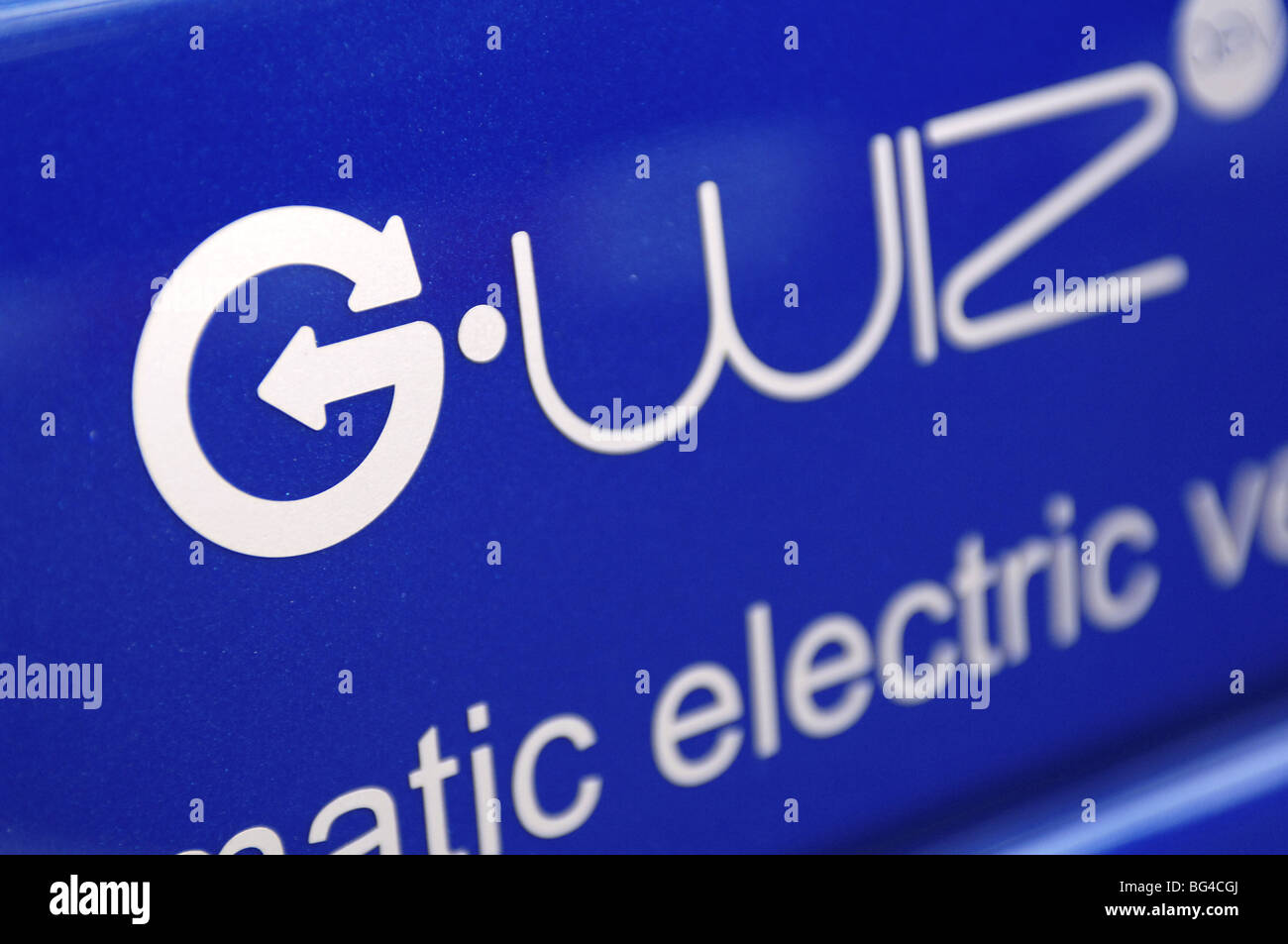 G-Wiz auto elettriche eco-friendly auto ricaricabile congestion charge esenti Foto Stock
