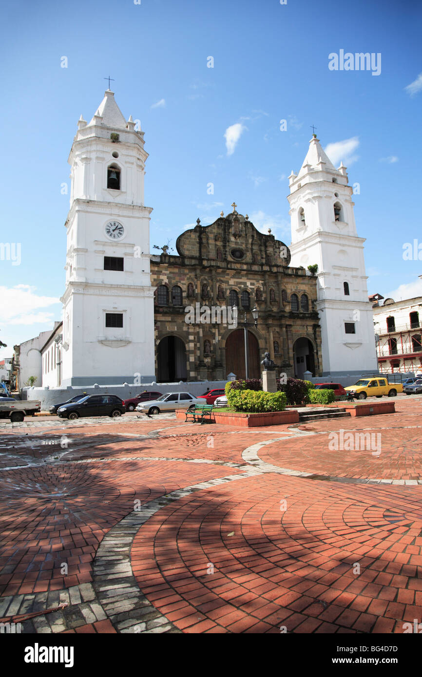 Catedral de Nuestra Senora de la Asuncion, Casco Antiguo, Casco Antiguo, San Felipe distretto, città vecchia, Panama City, Panama Foto Stock