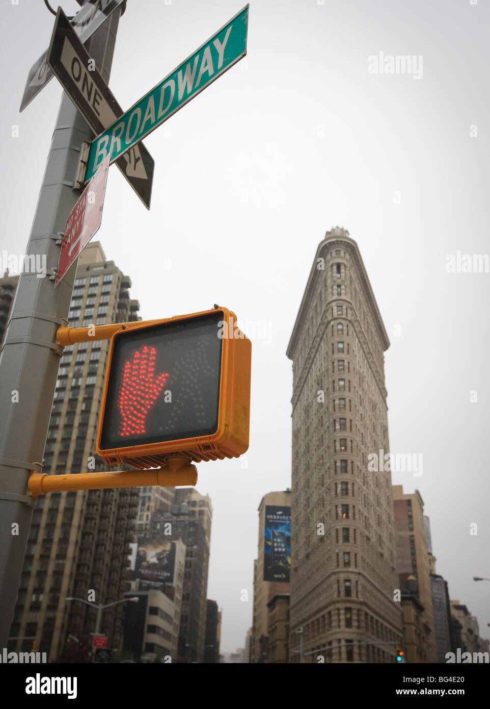 Flatiron Building, Fifth Avenue e Broadway, Manhattan, New York, New York, Stati Uniti d'America, America del Nord Foto Stock