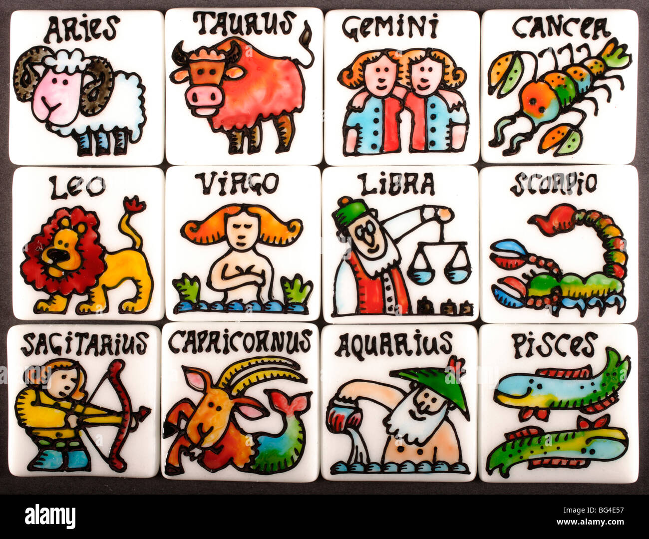 Oroscopo,segno zodiacale Foto Stock