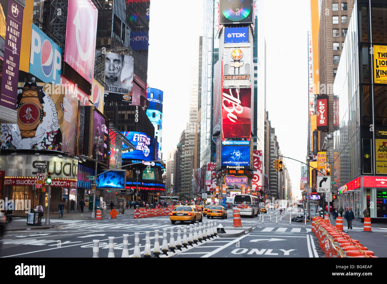 Times Square e Midtown Manhattan, New York New York, Stati Uniti d'America, America del Nord Foto Stock