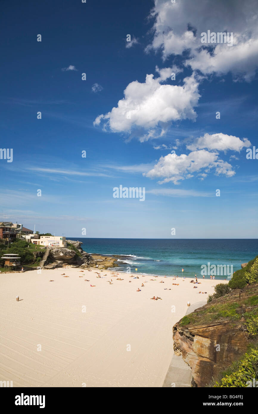 Spiaggia di Tamarama, tra Bondi e Bronte nei sobborghi orientali, Tamarama, Sydney, Nuovo Galles del Sud, Australia Foto Stock