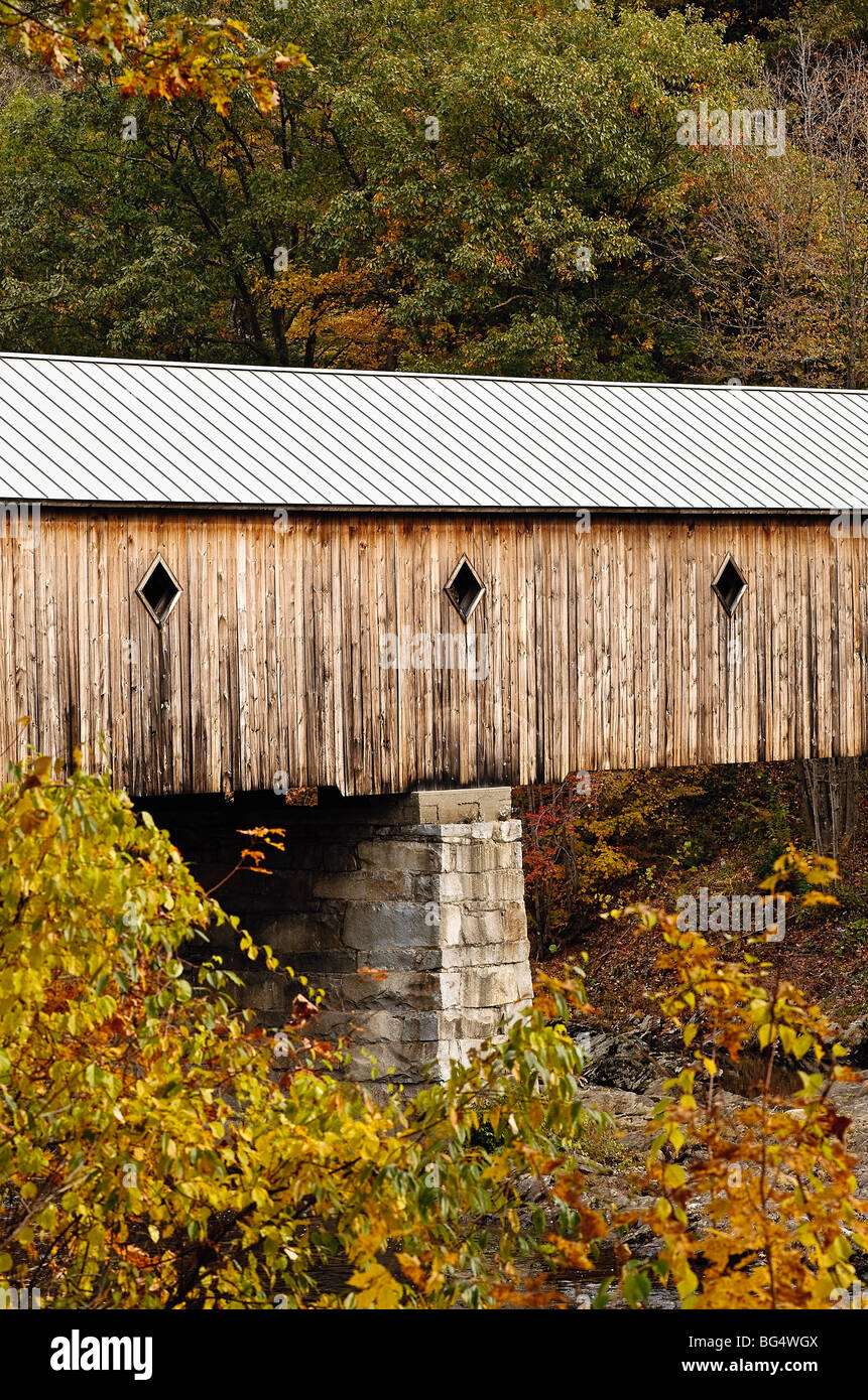 Ponte coperto, Dummerston, Vermont Foto Stock
