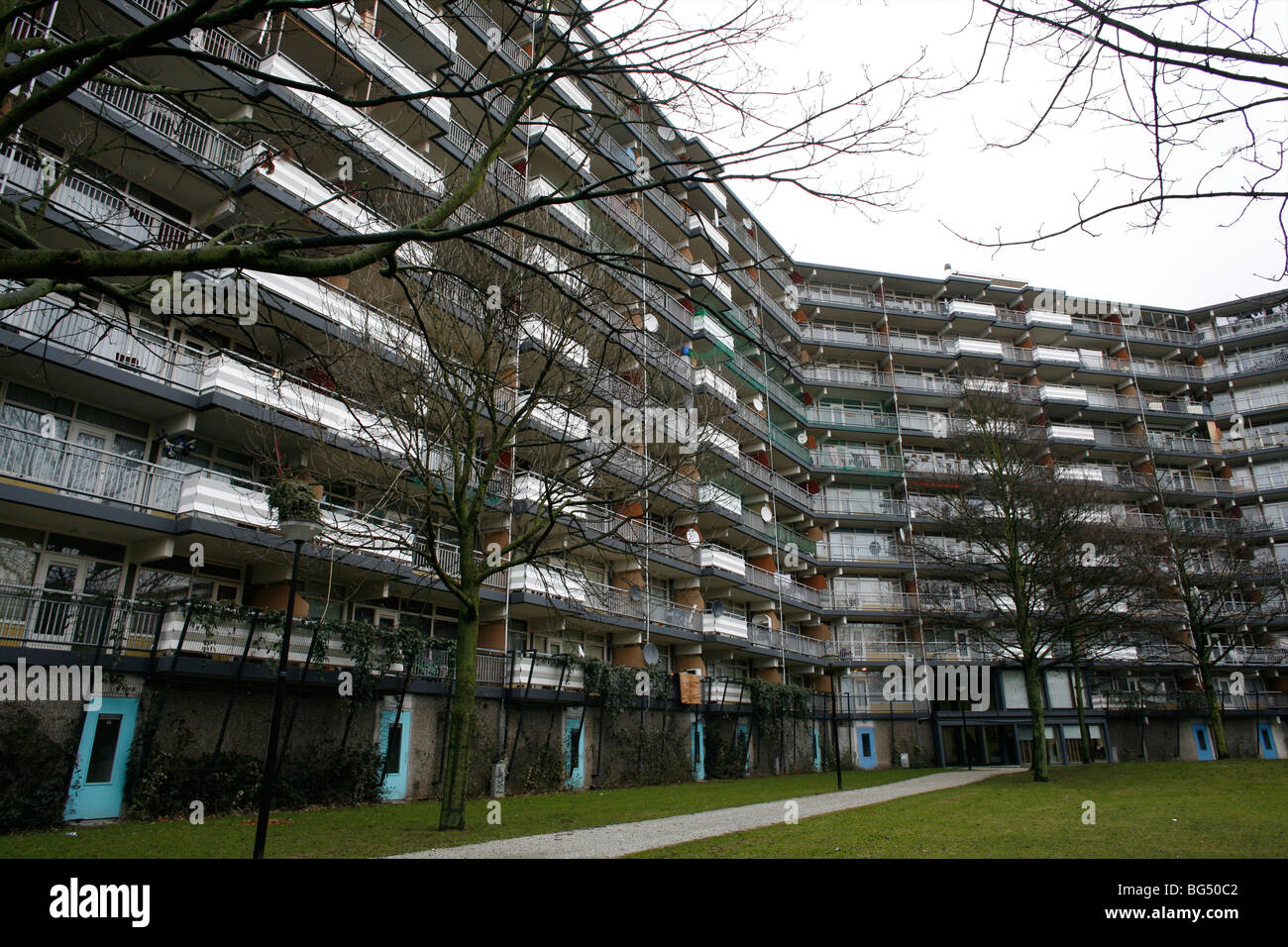 De Bijlmer è una brutta zona di Amsterdam. Foto Stock