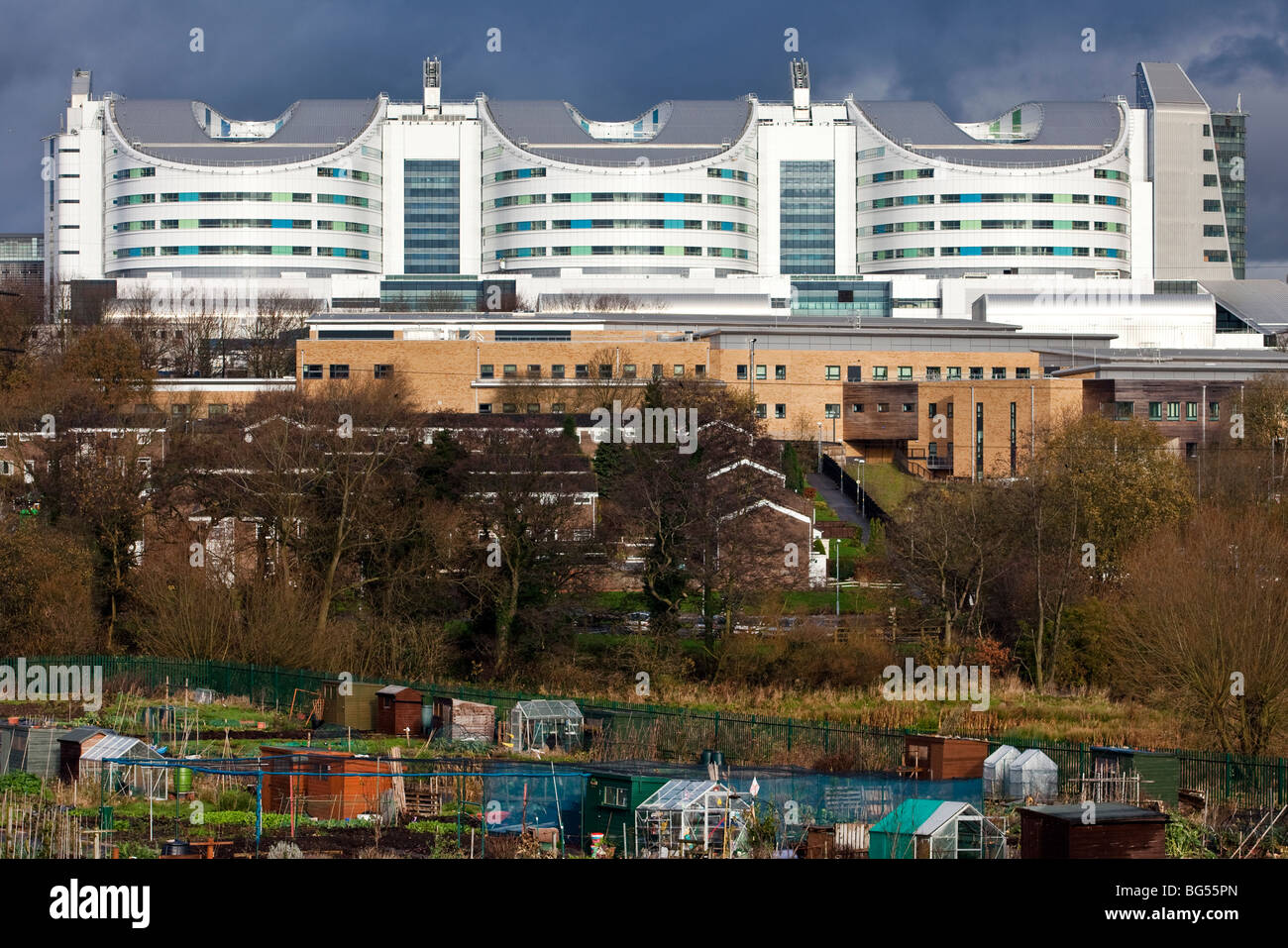 Il nuovo super ospedale di Birmingham, Inghilterra, Regno Unito che è a causa di aprire nel 2010. Foto Stock