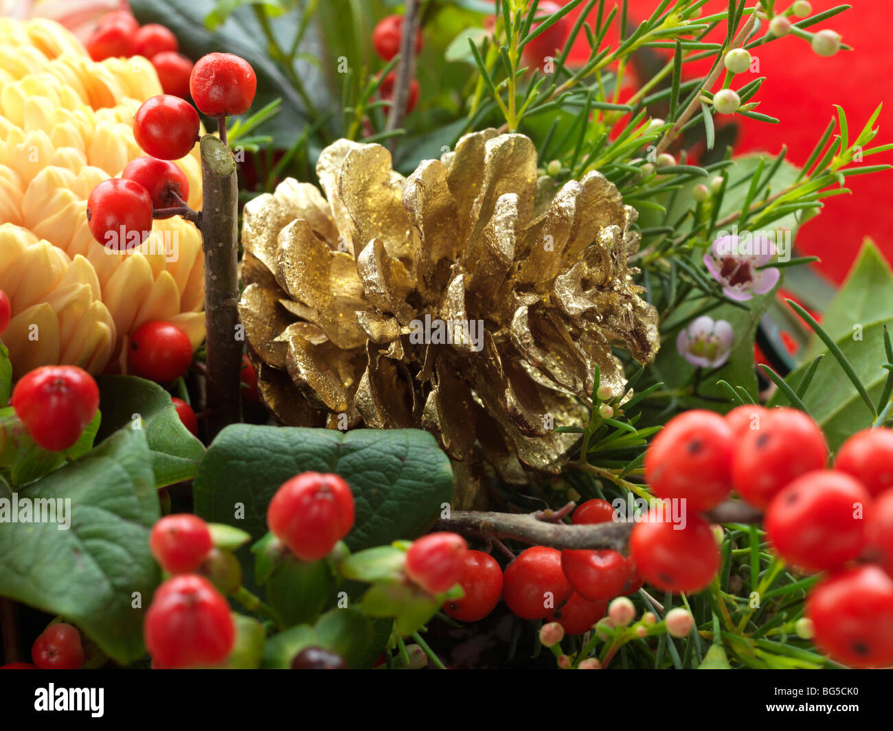 Senbaler 14 Pezzi Rami di Pino Artificiali, Natale Rami Bacche, per Alberi di Natale, Bouquet Fai da Te (Stile I