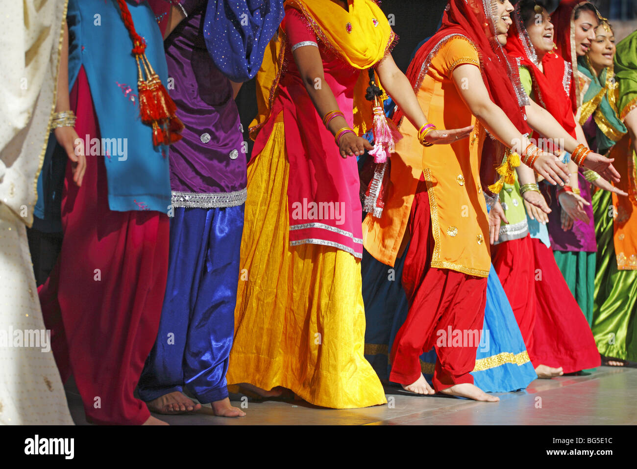 Bhangra, Punjabi folk dance Foto Stock