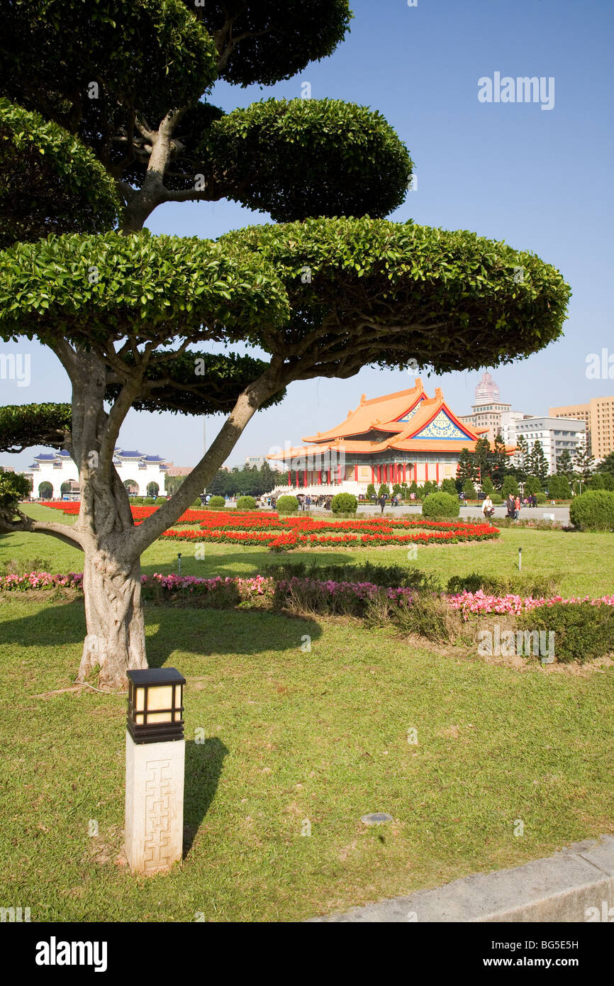 La National Concert Hall a Chang Kai Shek Memorial Gardens, Taipei, Taiwan, Repubblica di Cina Foto Stock