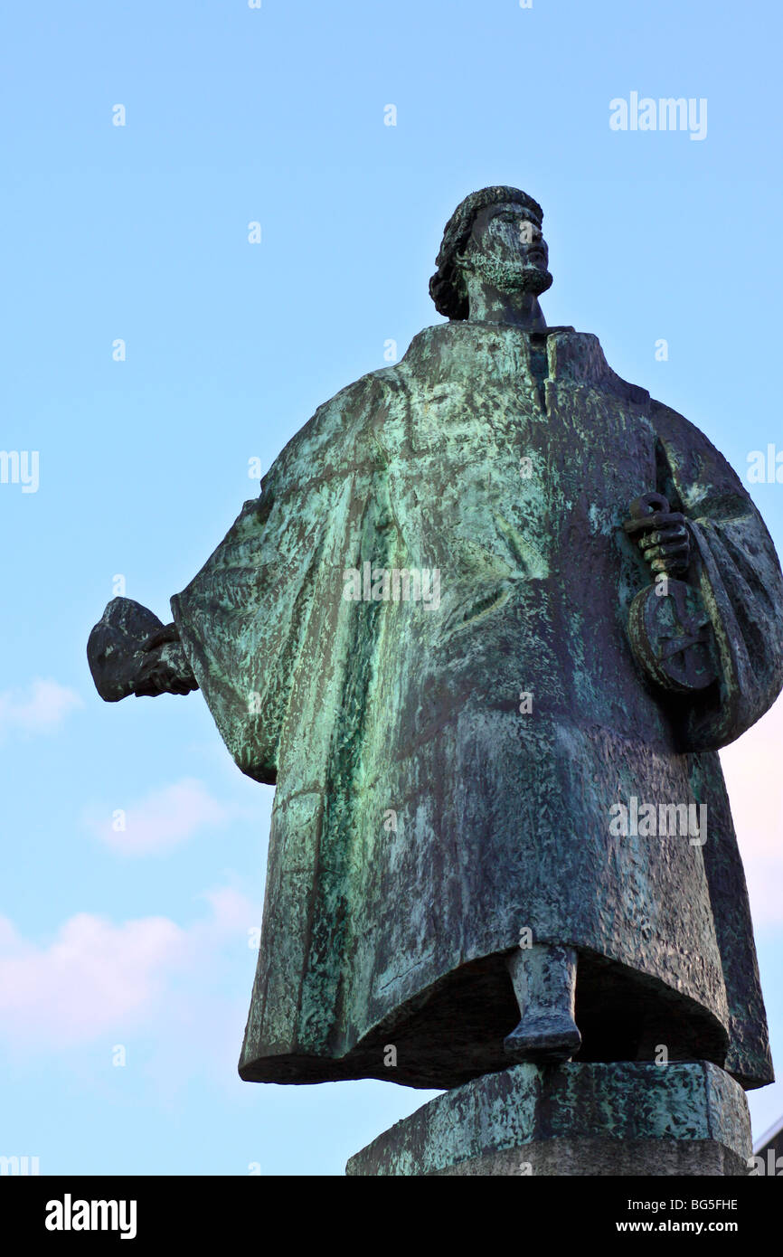 Statua di Bartolomeu Dias a Cape Town, Sud Africa Foto Stock