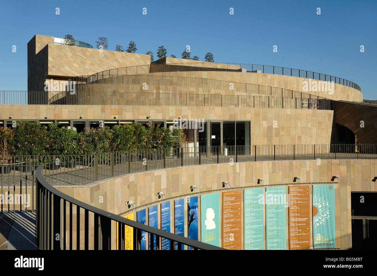 Grand Theatre de Provence (GTP), Sala dei Concerti e Teatro, di Vittorio Gregotti, Aix en Provence o Aix-en-Provence, Francia Foto Stock