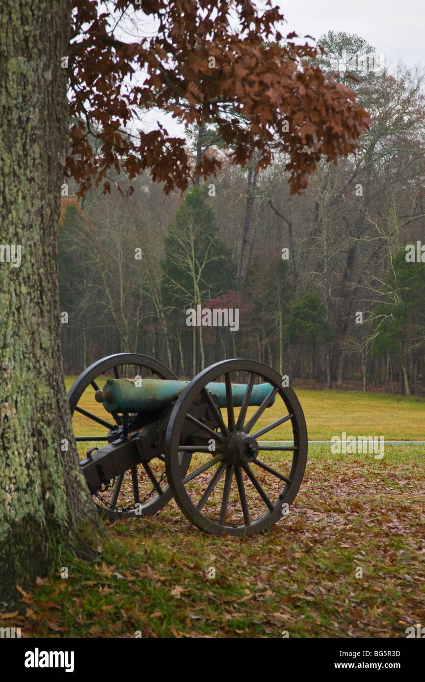 Campo di Battaglia di Chickamauga, nel Chickamauga e Chattanooga National Military Park creato nel 1890 a Chattanooga nel Tennessee Foto Stock