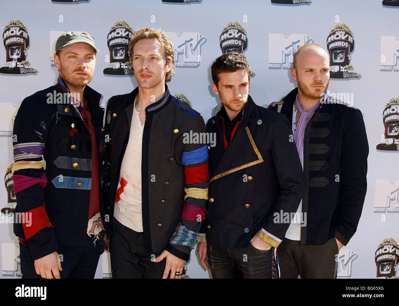 I COLDPLAY 2008 MTV Movie Awards UNIVERSAL STUDIOS CALIFORNIA USA 01 Giugno 2008 Foto Stock