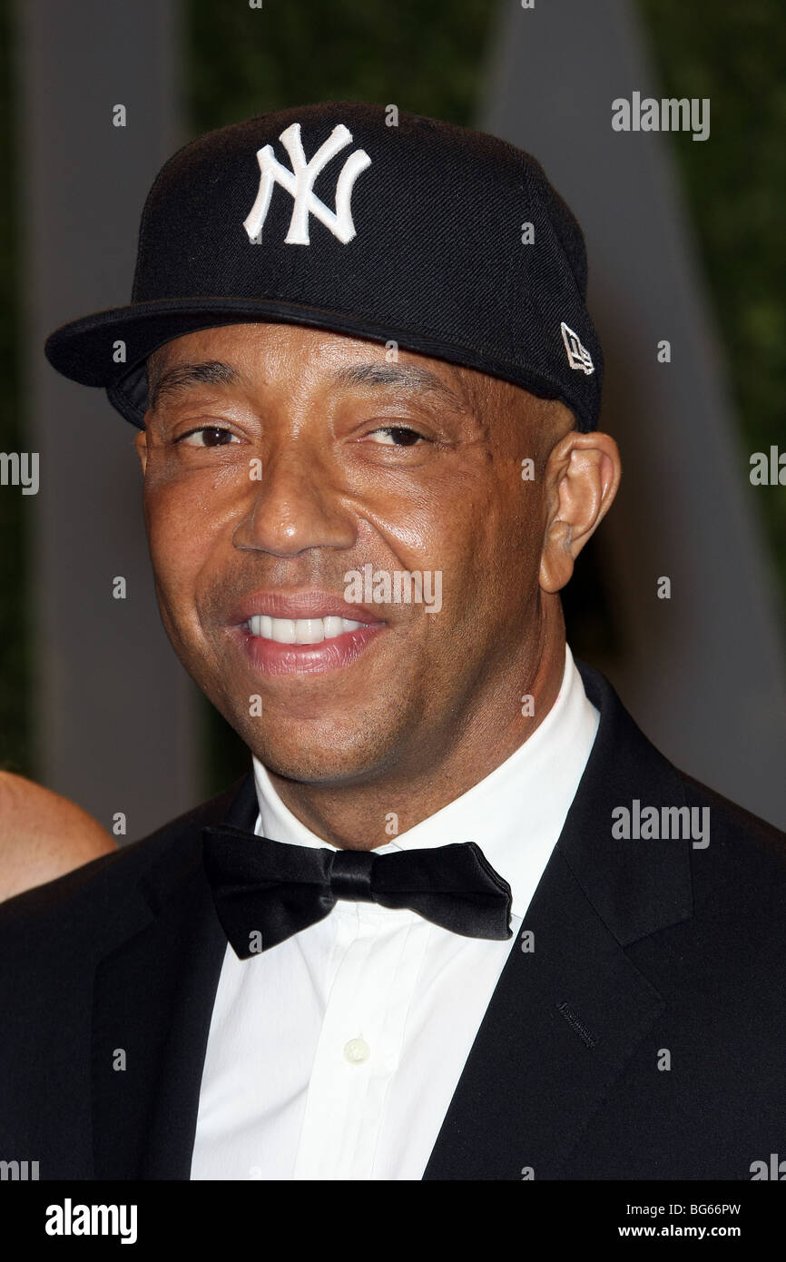 RUSSELL SIMMONS PRODUTTORE WEST HOLLYWOOD Los Angeles CA USA 22/02/2009 Foto Stock