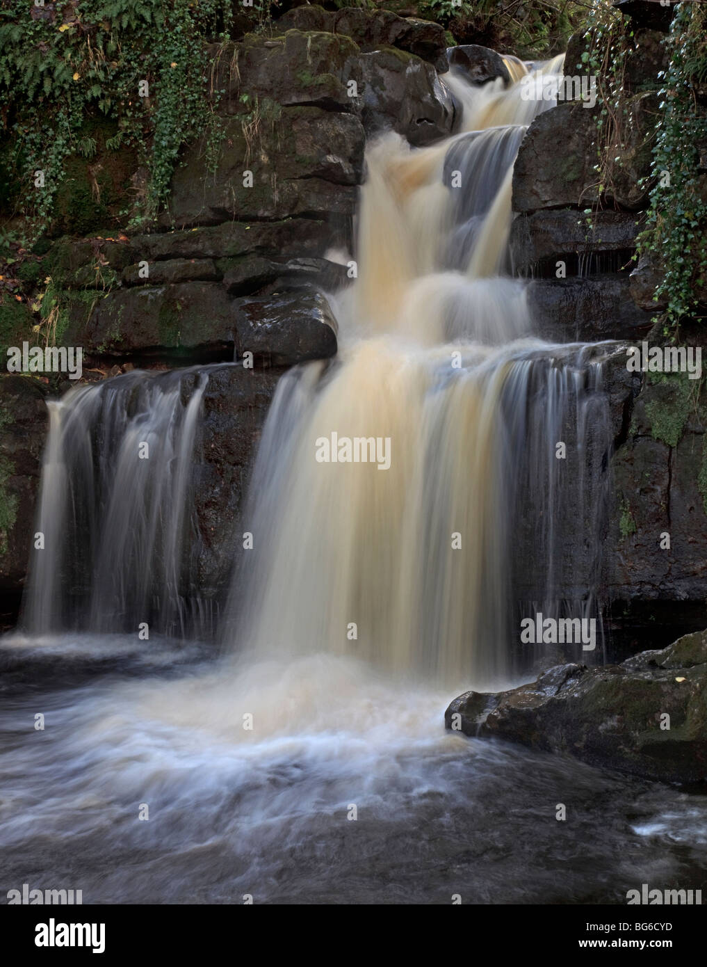 Scar Casa cade, vicino Thwaite, Swaledale, North Yorkshire Foto Stock