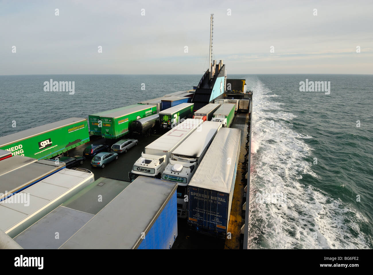 Traghetto da Birkenhead Liverpool a Dublino in Irlanda Foto Stock