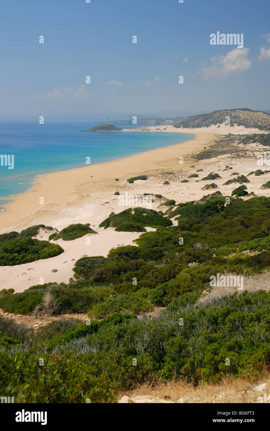 Cipro del Nord. Nangomi, noti anche come Golden Beach, sulla costa meridionale della penisola di Karpas. 2009. Foto Stock
