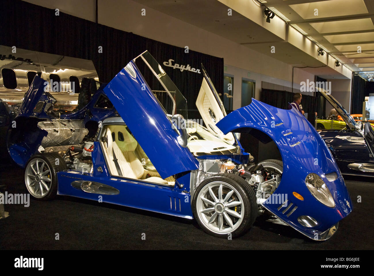 Una Spyker al 2009 Auto Show di Los Angeles in Los Angeles Convention Center di Los Angeles, California. Foto Stock