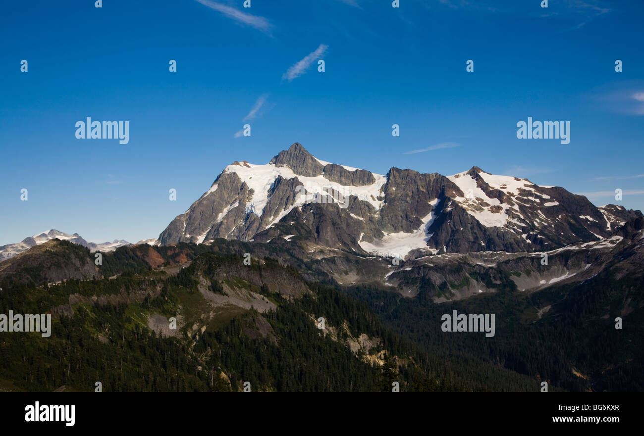 Mt Shuksan, Mt Baker-Snoqualmie foresta nazionale, nello Stato di Washington, USA Foto Stock