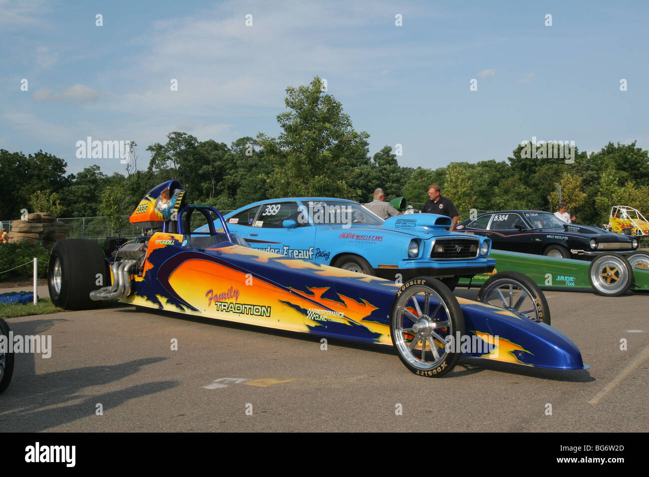 Auto- Dragster Race Car. Foto Stock