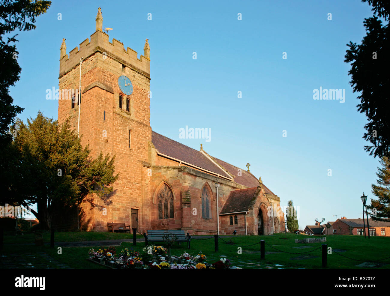 Chiesa di St Mary, Cubbington, Leamington Spa Warwickshire Foto Stock