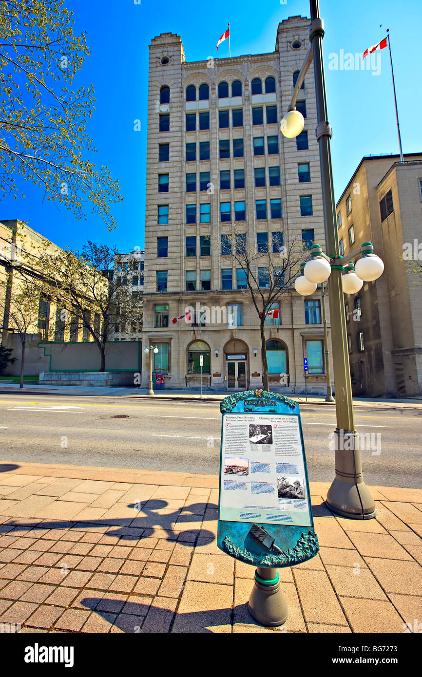 Stampa nazionale edificio nella città di Ottawa, Ontario, Canada. Foto Stock