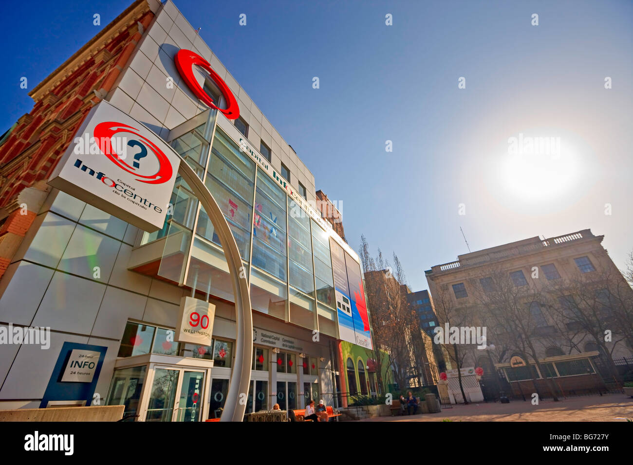 Centro informazioni turistiche nella città di Ottawa, Ontario, Canada. Foto Stock