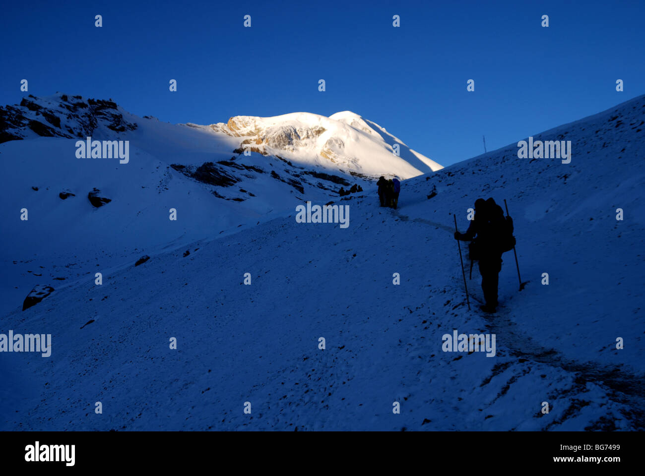 Escursionismo.Himalaya,Nepal,trekking,Backpacking, Himalaya trekking, Nepal trekking, Annapurna trekking, Annapurna, Nepal escursionismo Foto Stock