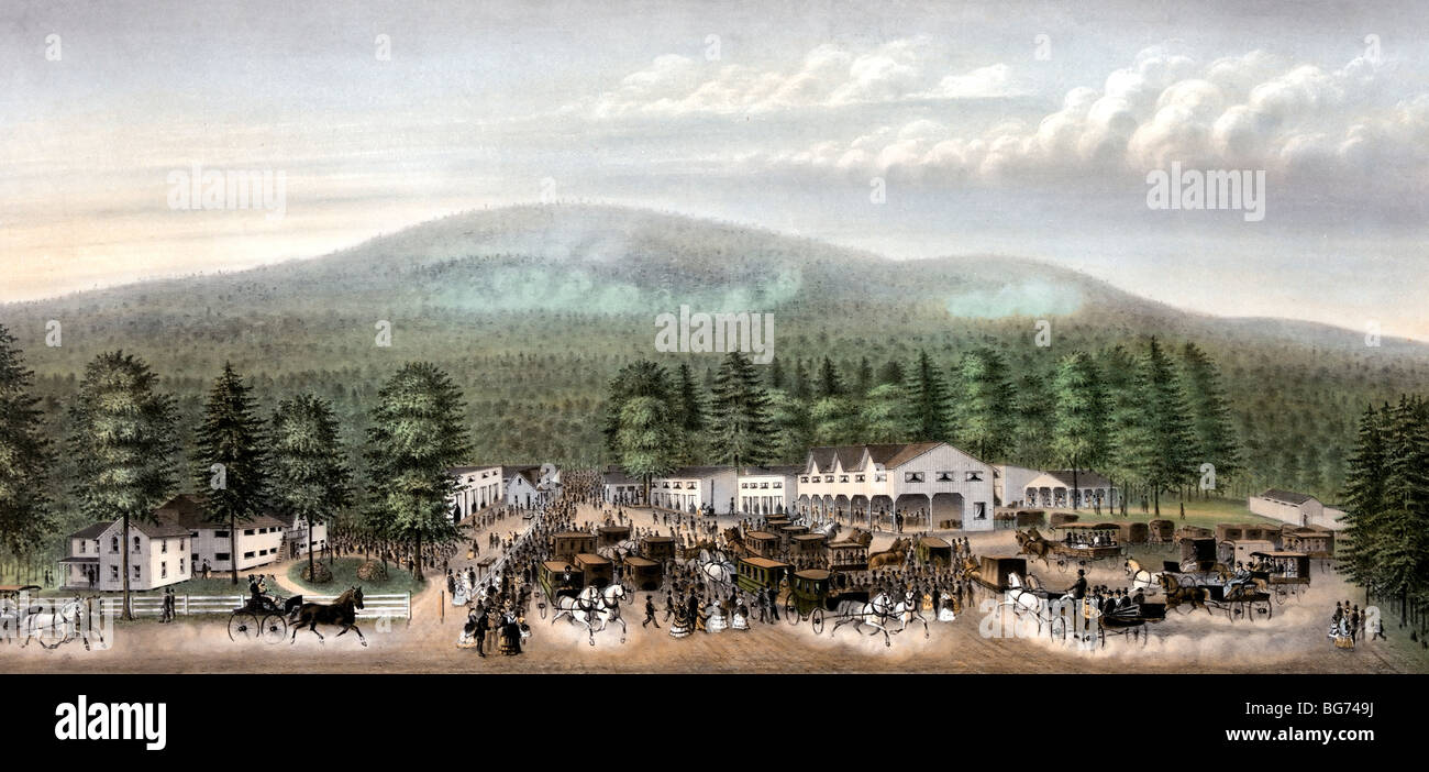 Il ramo ovest incontro di Camp, Clinton County, Pennsylvania nel 1872 Foto Stock