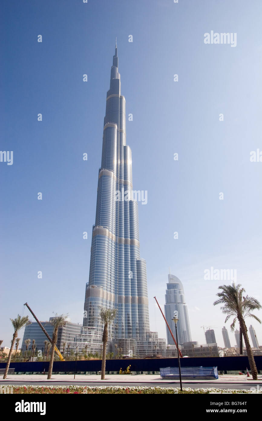 Il Burj Dubai, l'edificio più alto del mondo Foto Stock