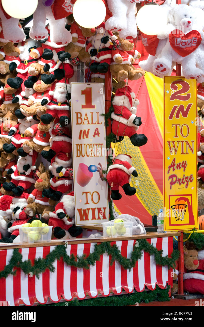 Natale Tedesco Winter Wonderland Fair, Hyde Park, Londra, Inghilterra, Regno Unito, Europa Foto Stock