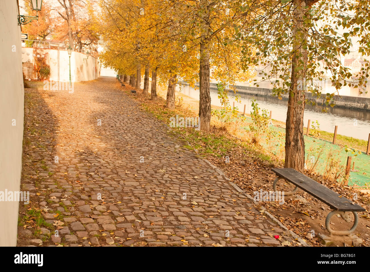 Parco pubblico, Mala Strana, Praga, Repubblica Ceca Foto Stock