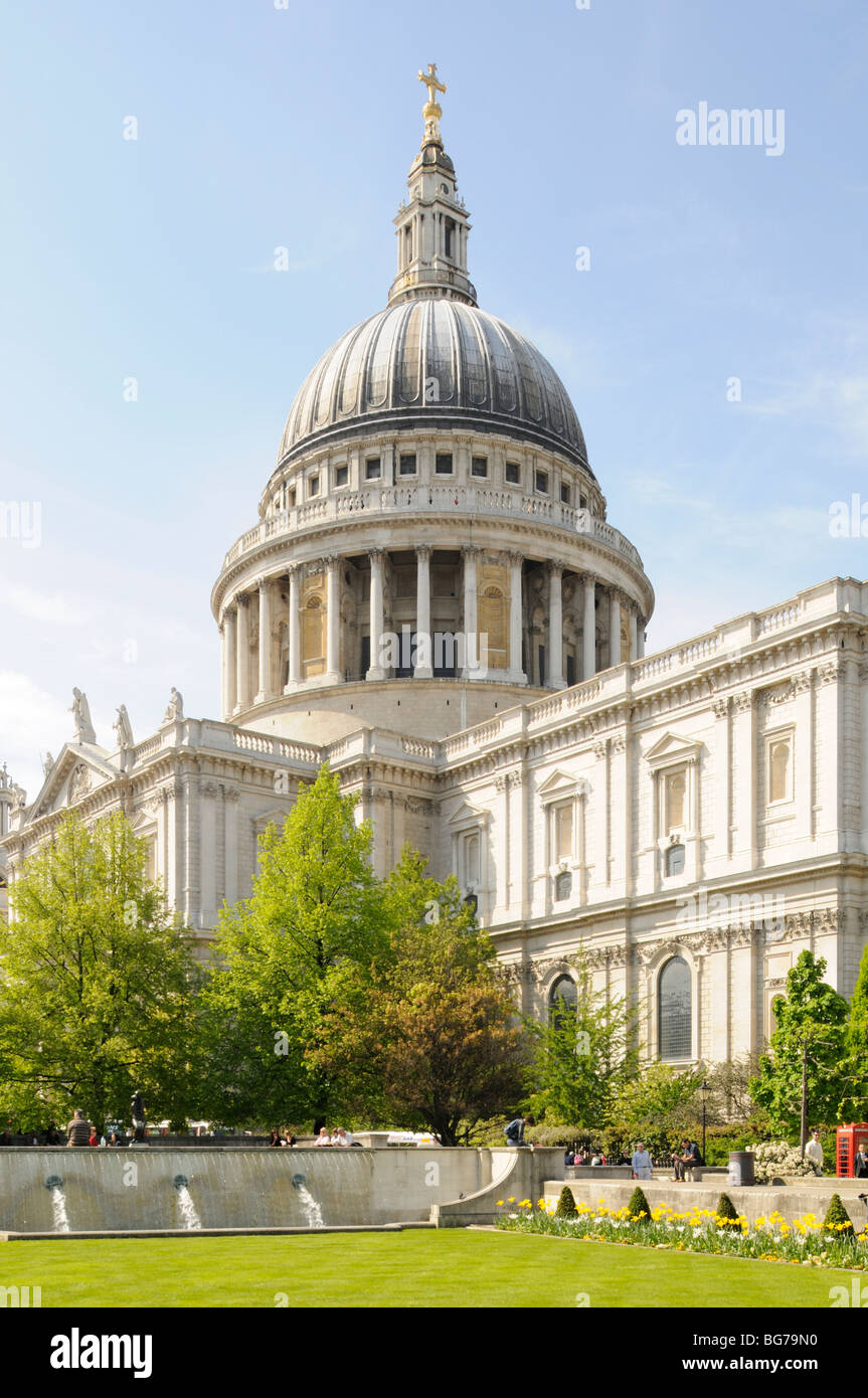 La Cattedrale di St Paul, Londra, Inghilterra Foto Stock