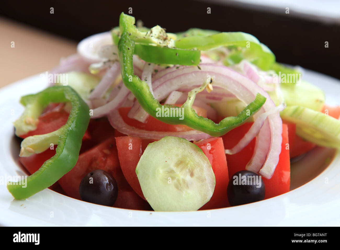 Tradizionale insalata greca Foto Stock