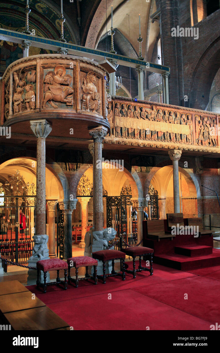 Cattedrale (Duomo), il Sito Patrimonio Mondiale dell'UNESCO, Modena, Emilia Romagna, Italia Foto Stock