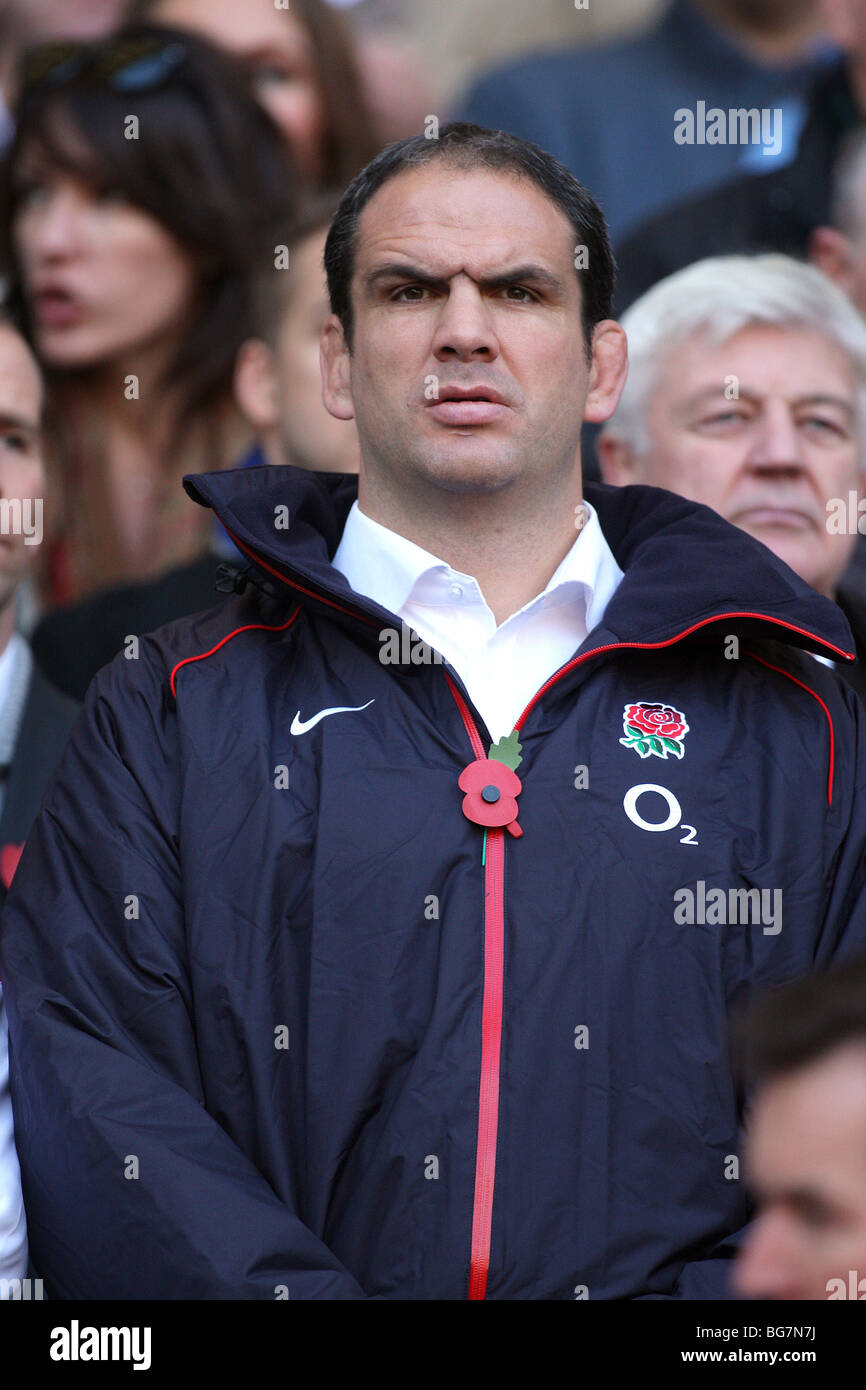 MARTIN JOHNSON ENGLAND V AUSTRALIA TWICKENHAM MIDDLESEX INGHILTERRA 07 Novembre 2009 Foto Stock
