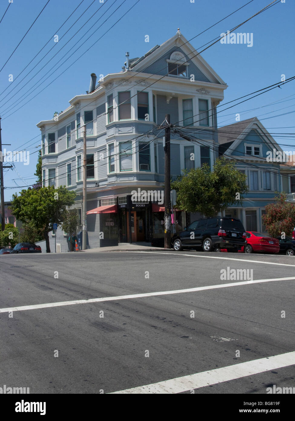Edificio in stile vittoriano, Potrero Hill, California, Stati Uniti d'America Foto Stock