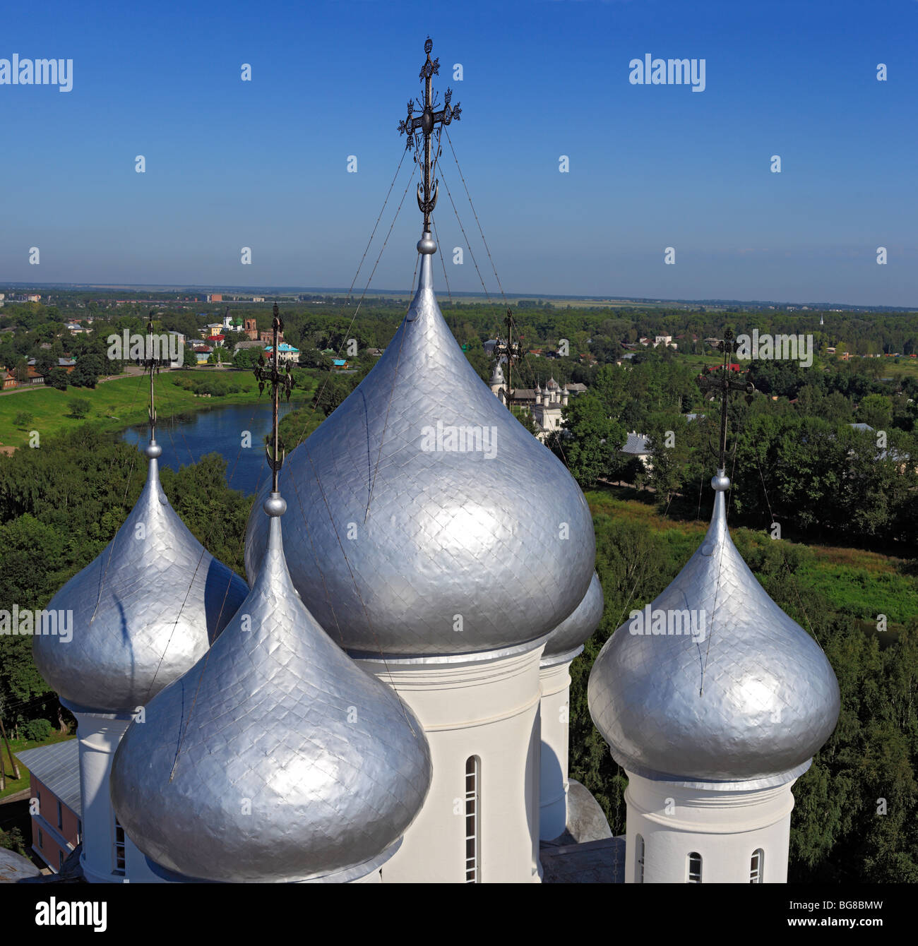 Cupole di Santa Sofia Duomo (XVI secolo), Vologda, Vologda regione, Russia Foto Stock