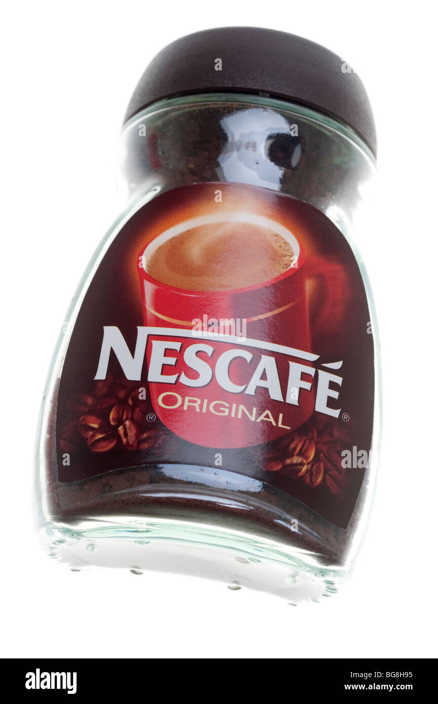 Vaso di originale Nescafe caffè macinato Foto Stock