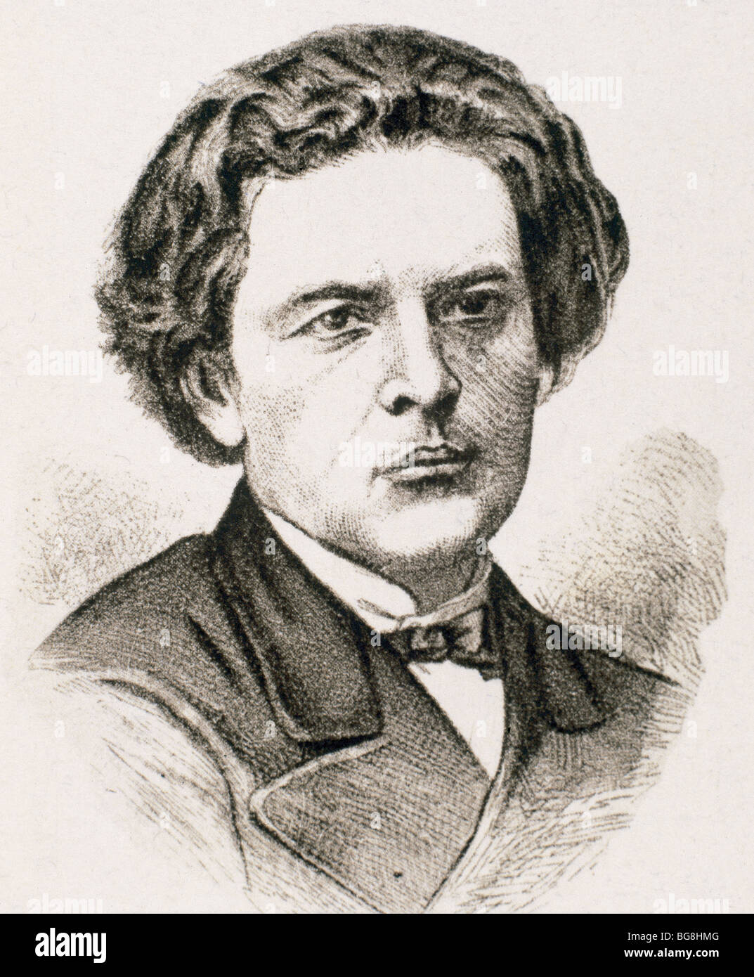 RUBINSTEIN, Anton Grigorievich (1829- 1894). Il compositore russo e il pianista. Foto Stock
