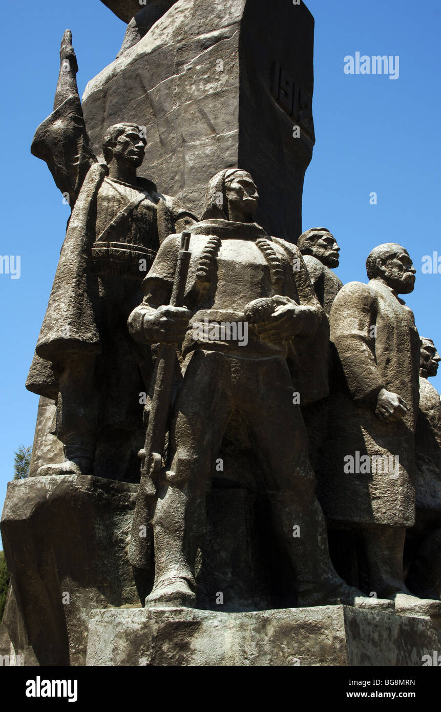 Indipendenza monumento. Vlore. L'Albania. Foto Stock