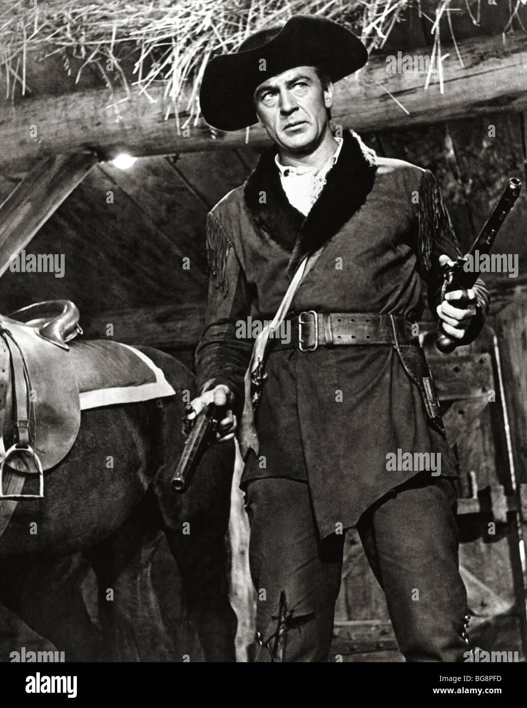 COOPER, Gary (Helena,1901-Hollywood,1961). Attore americano. Foto Stock