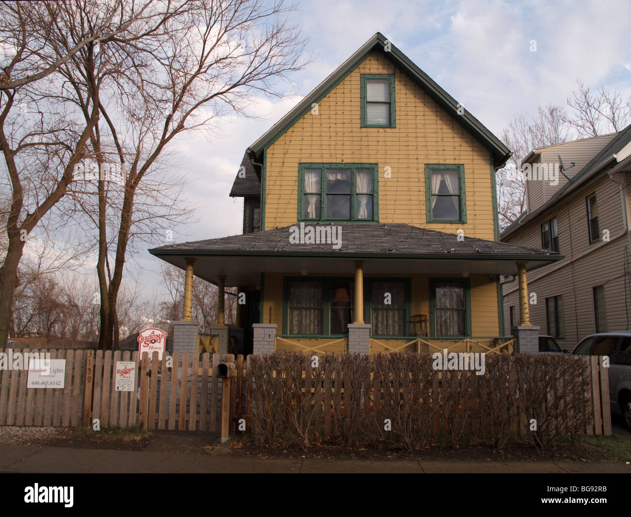 La casa del film, "Una storia di Natale". Cleveland, Ohio. Foto Stock